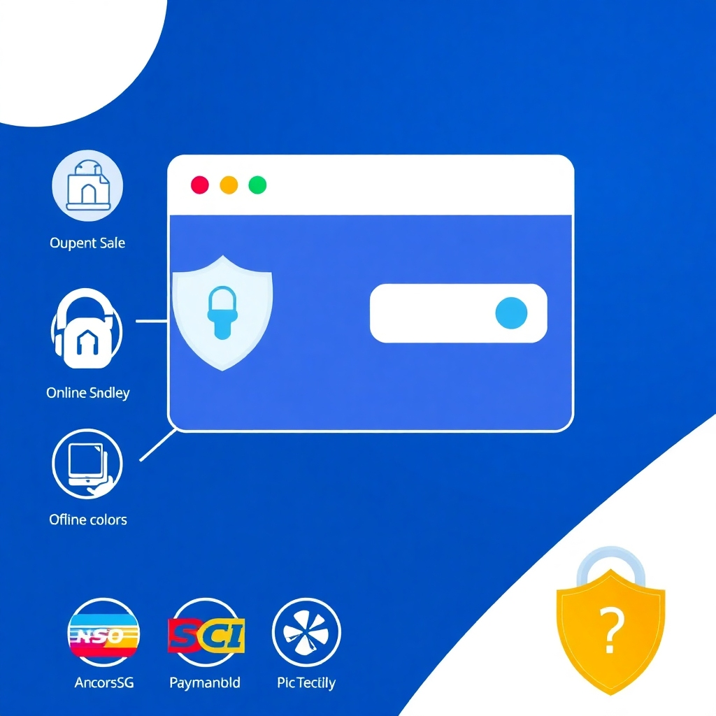 A stylized image representing a secure online payment gateway.  Show icons or imagery representing various payment methods and security certifications (e.g., SSL, PCI compliance). Use strong security elements and clear communication about security features.